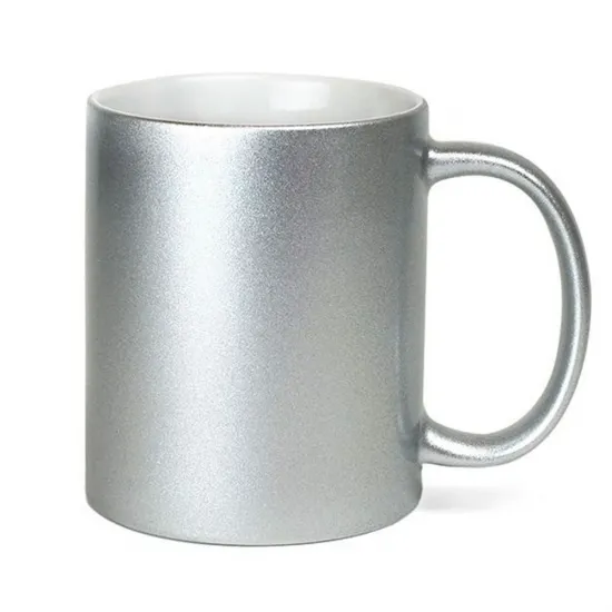 Taza plateada