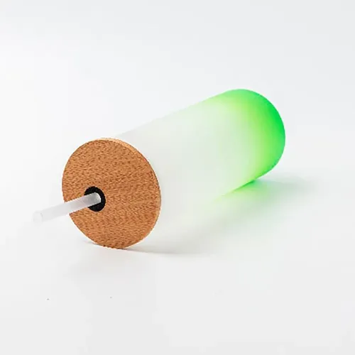 Vaso esmerilado con sorbito